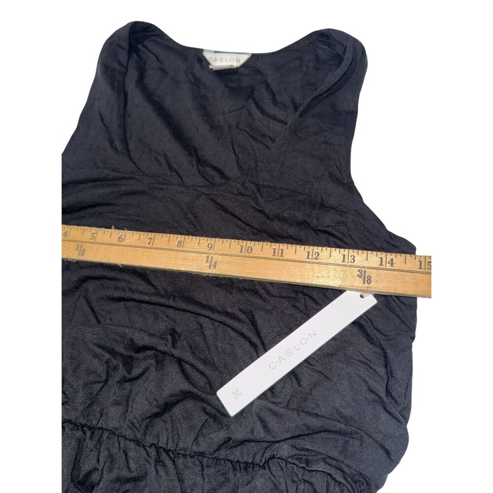 Caslon Womens Black Maxi Dress S Stretchy Rayon Blend Sleeveless Relaxed Fit - Picture 11 of 13